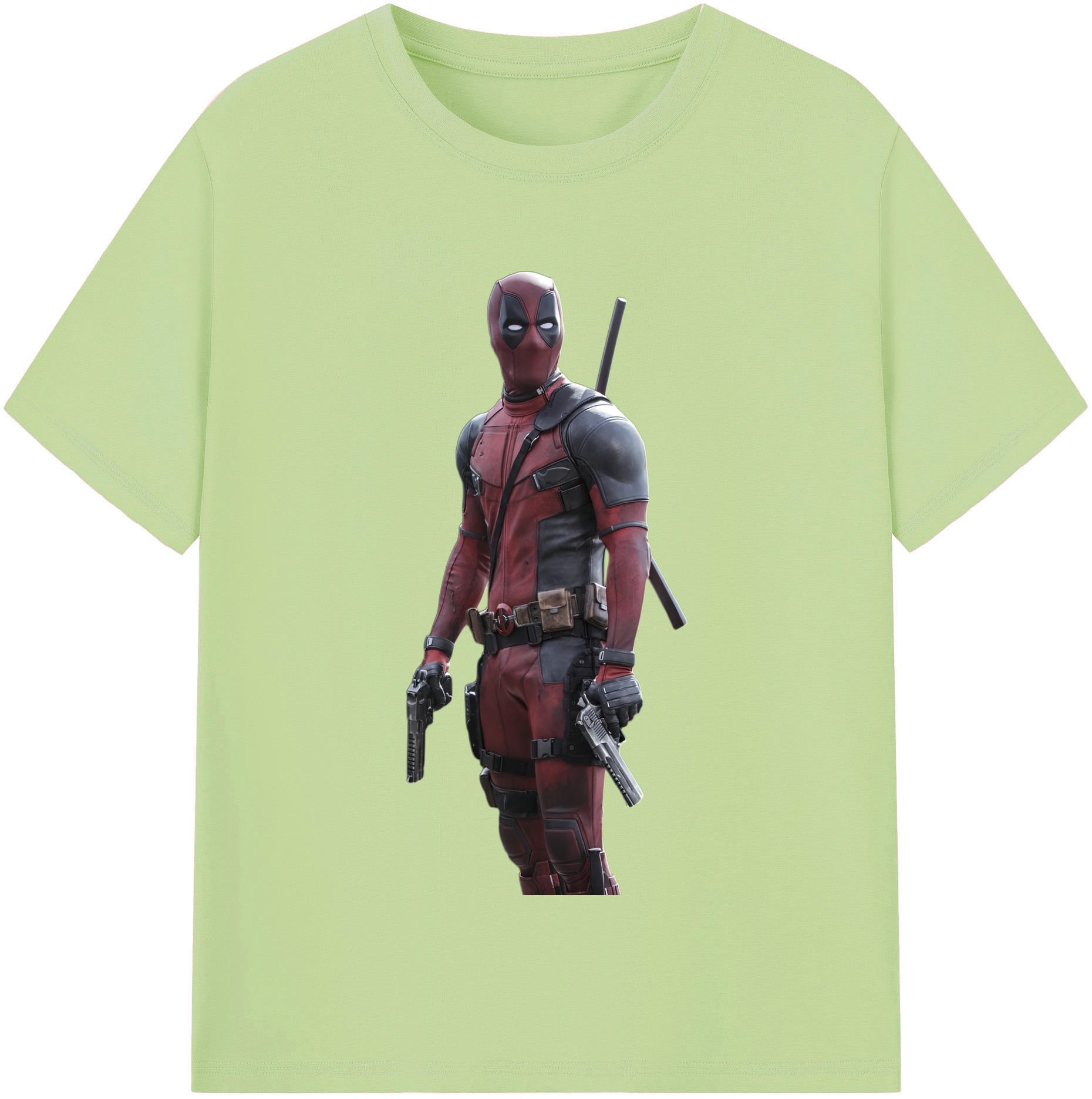 （画像用） Deadpool デッドプール 綿100％半袖Tシャツ（フロントプリント）